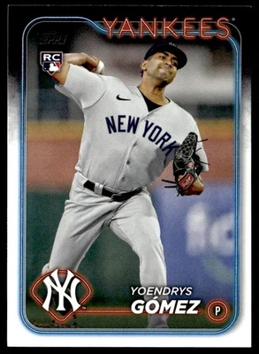2024 Topps Yoendrys Gomez Rookie New York Yankees #615 - Image 1 of 2