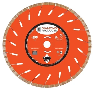 Diamond Products 53862 Kernschnitt 12 Zoll mal 0,125 strapazierfähige orange Turboklinge - Bild 1 von 1