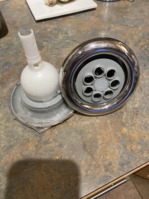 5 inch Master Blaster Grey/Chrome seven finger ￼ Master Spas Jet - Image 1 of 3