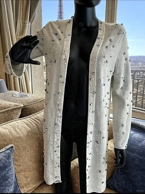 Cárdigan Chanel genuino adornado con cristales - Colección SS 1999 de Karl Foto 1 de 4