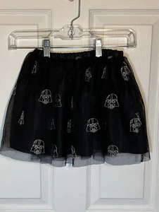 Hanna Andersson Star Wars Darth Vader Tulle Skirt Costume Black Silver 5 - Picture 1 of 5