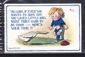 POSTCARD:  1913 COMIC CARD POSTMARKED  LYMINGE TO KENT - Imagen 1 de 2