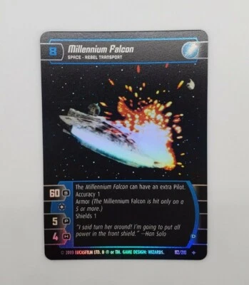 Millennium Falcon (D) FOIL 112/210 - 2003 Star Wars TCG Empire Strikes Back WotC - Image 1 of 4