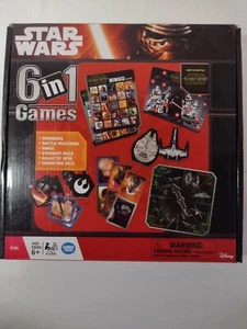 Star Wars Games Set 6 in 1 Dominoes Battle Matching Starship Race Bingo & More - Picture 1 of 5