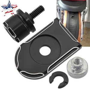 Rear Seat Bolt Tab Screw Mount Knob Cover Nut Kit for Harley Road King Motorbike - Picture 1 of 12