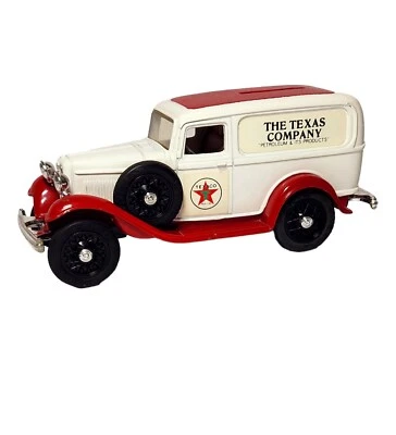 Ford 1932 Delivery Van Die Cast Bank Flat Rear Tire Collectible Toy - Image 1 of 4