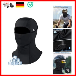 Becellen Sturmhaube Fahrrad, Schwarz UV-Schutz Balaclava Atmungsaktiv Motorra... - Bild 1 von 9