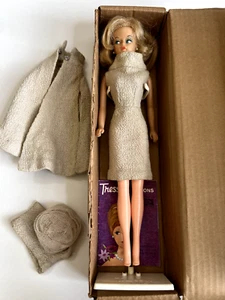 Vintage Tressy Doll #1200 Dirty Blonde con scatola originale, libretto stand anni 60 WOW - Foto 1 di 18