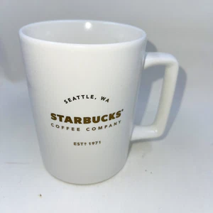 Taza de té Starbucks Coffee Co Seattle WA Est 1971 16 oz oro blanco logotipo D - Imagen 1 de 6