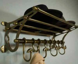 2 pcs French COATRACK-Luggage Rack Train Wall Mounted Rack vintage luxury decor - Picture 1 of 6