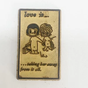 Love Is taking her away from it all Magnet Kim Casali Refrigerator Vintage J - Picture 1 of 3