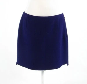 Dark purple wool blend ELIE TAHARI A-line skirt 12 - Picture 1 of 8