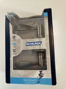 Schlage Privacy Bed Bath Door Handle Accent Satin Nickel F40 ACC 619 - Picture 1 of 6