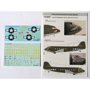 FOXBOT 72-019 Scale 1:72 Decals Douglas C-47 Skytrain/Dakota (Part III) - Picture 1 of 24