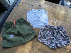 Girls Size 7/8 Mixed Lot, Cat & Jack Skirt H&M Shorts Zara Flares - Picture 1 of 12