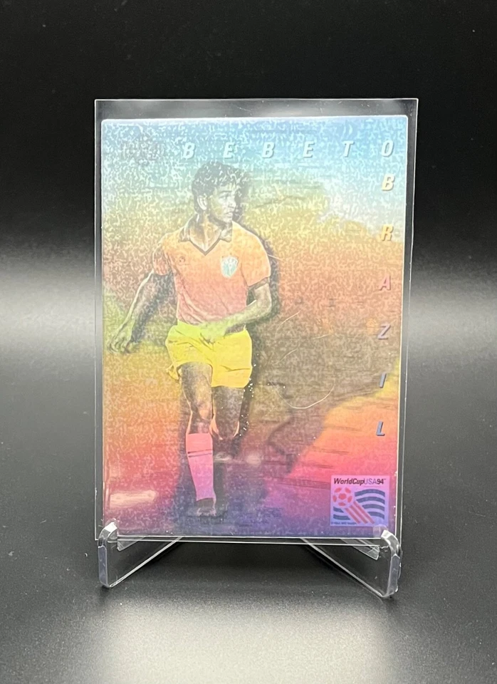 Copa Mundial Upper Deck 1993 94' vista previa inglés Bebeto holograma Foto 1 de 1