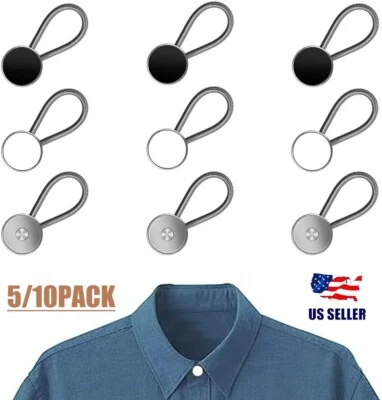 Extensores de cuello extensores de botones de metal 10 piezas extensores de cuello de botón elástico EE. UU. Foto 1 de 4