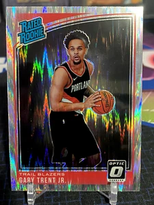 2018-19 Donruss Optic Gary Trent Jr Rated Rookie Shock RC Blazers - Picture 1 of 2