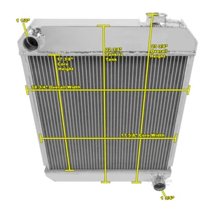 2 Row Supply Champion Radiator for 1960 - 1966 Chevrolet Truck L6 Engine - Picture 1 of 7
