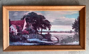 Robert Wood California Cottage Oil Painting ORIGINAL - Picture 1 of 7