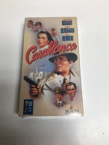 Casablanca (VHS, 1988) Humphrey Bogart Ingrid Bergman Paul Henreid New Sealed - Picture 1 of 3