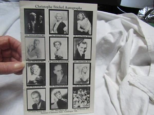 1990 Christopher Stickel Autographs Catalog 9A - Imagen 1 de 6