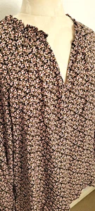 OLD NAVY Túnica, Top, Blusa, Camisa, Floral, Manga Larga, L - Imagen 1 de 5