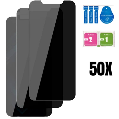 Wholesale Bulk For Apple iPhone Privacy Anti-Spy Tempered Glass Screen Protector - Image 1 of 4