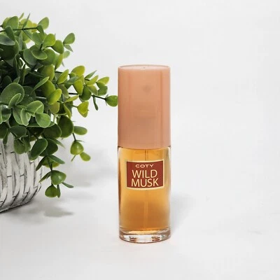 Spray de colonia Coty Wild Musk para mujer vintage ~ 1 fl oz / 30 ml ~ hecho en EE. UU. Foto 1 de 4