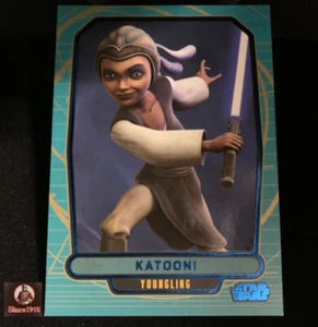 2013 Topps Star Wars Galactic Files Series 2 Katooni #573 Blue Foil 012/350 - Picture 1 of 4
