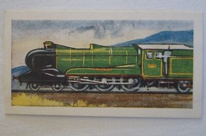 British Locomotives Vintage 1961 Mills Collector Card - Castle Class