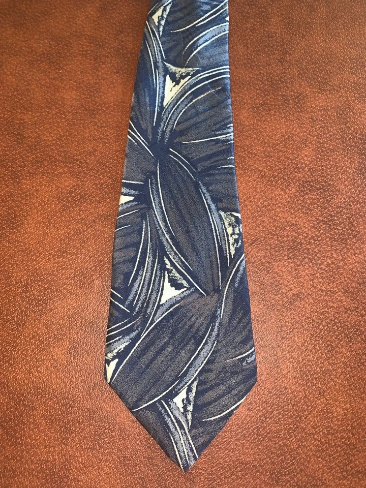 Corbata vintage floral gris Austin  Foto 1 de 3