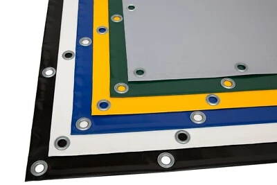 ANKO PLANEN LKW Plane mit Saum/Ösen Gewebeplane randverstärkt 720g/m² (4,9/ 5,9m breit)