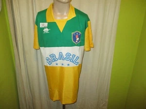 Brasilien "CBF" Original Dias Sports Olympia Trikot 1984-1986 + Nr.10 Gr.XL TOP - Bild 1 von 7