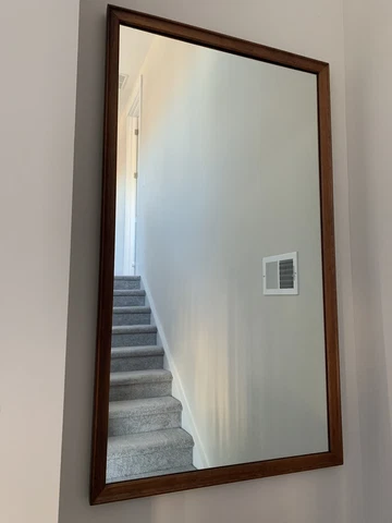 Walnut Mirror Mid Century Modern  Kipp Stewart Cover