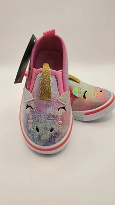 Laura Ashley Toddler Cavas Unicorn Shoes  Size 5 New - Image 1 of 4
