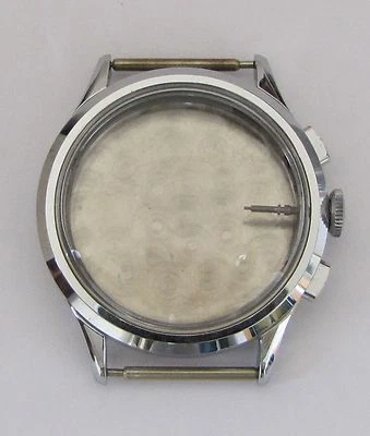 VENUS 200 Cronógrafo Triple Calendario Fase Lunar, Estuche Cromado, Nuevo de Lote Antiguo Hecho en Suiza Foto 1 de 4