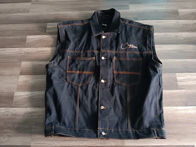 Brooklyn xpress Men Denim Jean XL size black color vest - Image 1 of 4