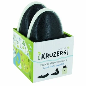 FitKicks Kruzers Foldable Slip-on Street Sneakers - Black - Picture 1 of 12