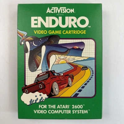 Enduro Atari 2600 Complete with Original Box and Instruction Booklet Vintage 83 - Imagem 1 de 4