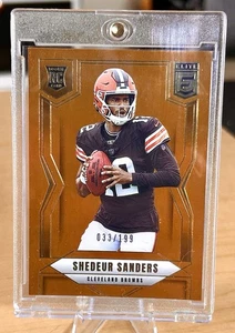 🚨2025 Panini Donruss Elite SHEDEUR SANDERS #112 RC Rookie Orange Browns /199 🏈 - Picture 1 of 3