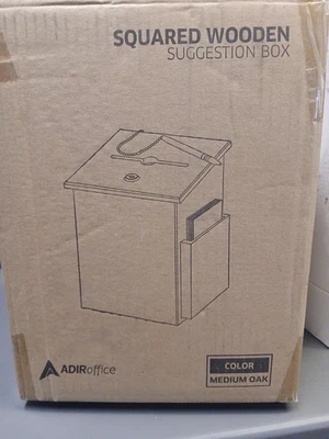 ADIRoffice Squared Wooden Suggestion Box - Image 1 of 3
