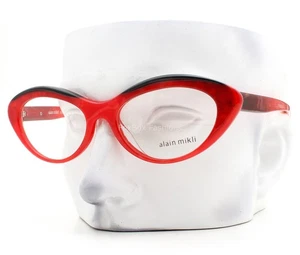 Alain Mikli Fleurette Eyeglasses A03106 002 Glasses Rouge Red Black 53mm No Case - Picture 1 of 7