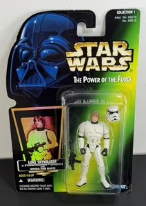 Star Wars Power Of The Force Luke Skywalker Stormtrooper Disguise Holo Photo New - Picture 1 of 6