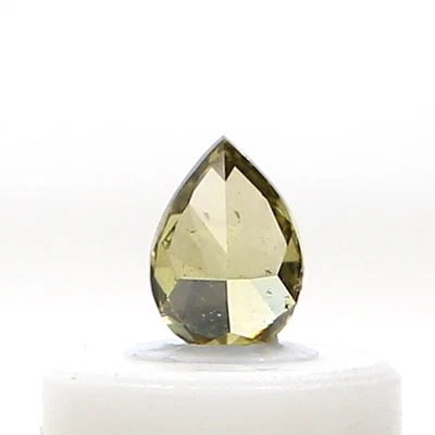 PEAR NATURAL DIAMOND 0.11TCW YELLOW GREEN MIX COLOR PEAR BRILLIANTCUT DIAMOND - Image 1 of 4