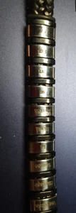 Bracciale Uomo Infinity Intrecciato Pelle Nera Acciaio Inox Perline - Foto 1 di 18