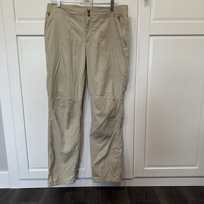 Orvis Women’s Size 14 Insect Repellent Tan Pants Hiking Camping Outdoor Pockets - Image 1 of 4