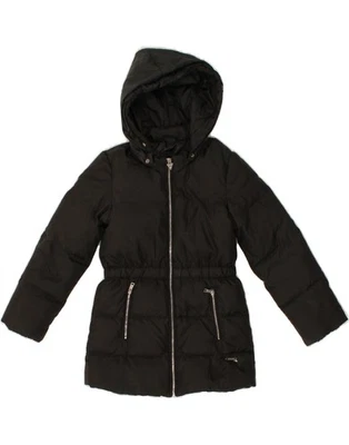 GUESS Giacca imbottita con cappuccio bambina 6-7 anni poliestere nero AR10 - Immagine 1 di 4
