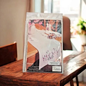 Tobin Stamped Embroidery Table Runner Rhapsody Kit 15” X 44” #19552/38 - Picture 1 of 3