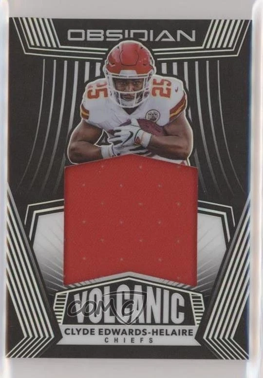 2020 Panini Obsidian Volcanic Material /100 Clyde Edwards-Helaire Rookie RC - Image 1 of 2